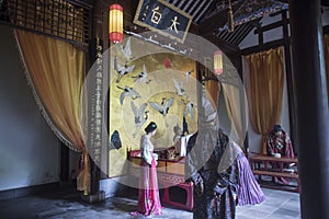 The Li Bai Memorial Hall in Caishiji Park, Maanshan City, Anhui Province